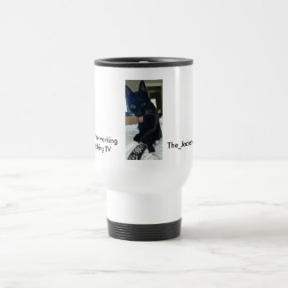 Joke Tasse Katze mit rostfreier Zunge