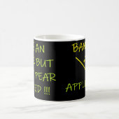 Joke thematische Frucht Design Text Wörter schwarz Kaffeetasse (Mittel)