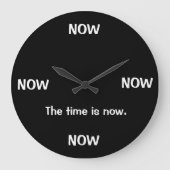 Joke Uhren die Zeit ist jetzt Joke Clock (Vorderseite)