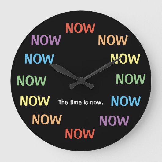 Joke Uhren die Zeit ist jetzt Joke Clock (Vorderseite)