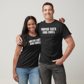 Joke Vater Kaffeekatzen und Kill T-Shirt (Unisex)