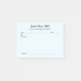 Joke Verschreibung - 4" x 3" Post Es notiert Blue Post-it Klebezettel