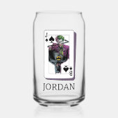 Joker and Batman Spade Playing Card Illustration Dosenglas (Vorderseite)