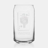 Joker and Batman Spade Playing Card Illustration Dosenglas (Rückseite)