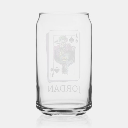 Joker and Batman Spade Playing Card Illustration Dosenglas (Rückseite)