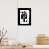 Joker and Batman Spade Playing Card Illustration Poster (Küche)