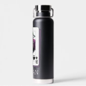 Joker and Batman Spade Playing Card Illustration Trinkflasche (Rückseite)