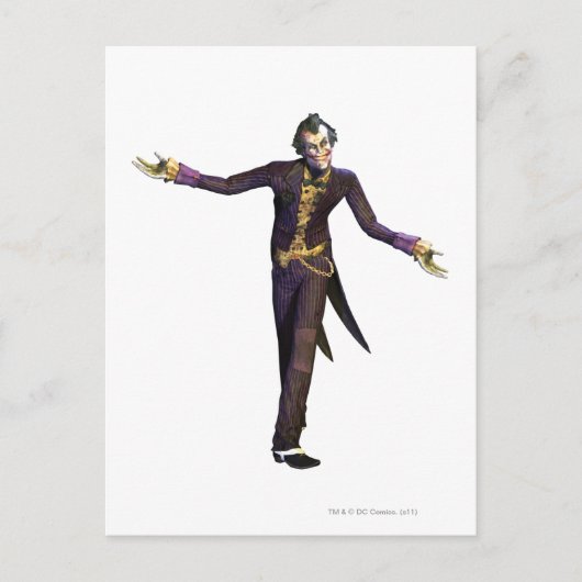 Joker Arms Out Postkarte (Vorderseite)