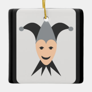 Joker Card Emoji Keramikornament