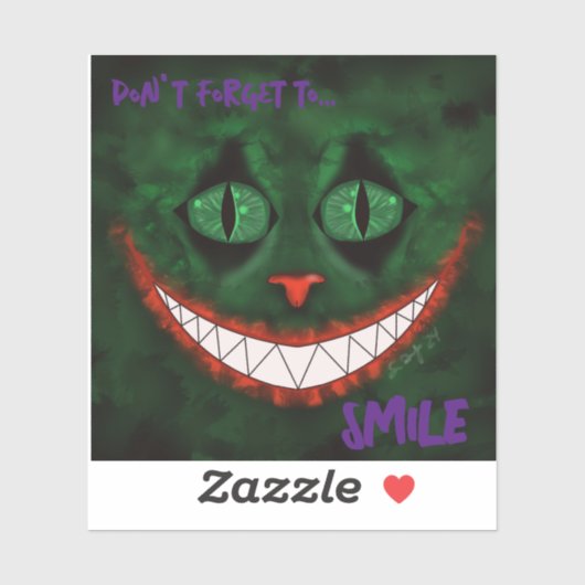 Joker Cheshire Sticker (Blatt)