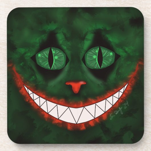Joker Cheshire Untersetzer (Vorderseite)
