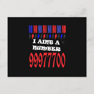 Joker-Design-Wörter und dunkle Farben Postkarte