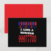 Joker-Design-Wörter und dunkle Farben Postkarte (Vorne/Hinten)
