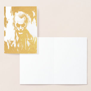 Joker Etched Geburtstagskarte ADD IHREN EIGENEN TE Folienkarte