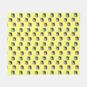 Joker farbige Hüte gelb Fleecedecke (Vorderseite (Horizontal))