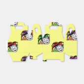 Joker farbige Hüte gelb Geschenkschachtel (Ungefaltet)