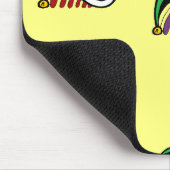 Joker farbige Hüte gelb Mousepad (Ecke)