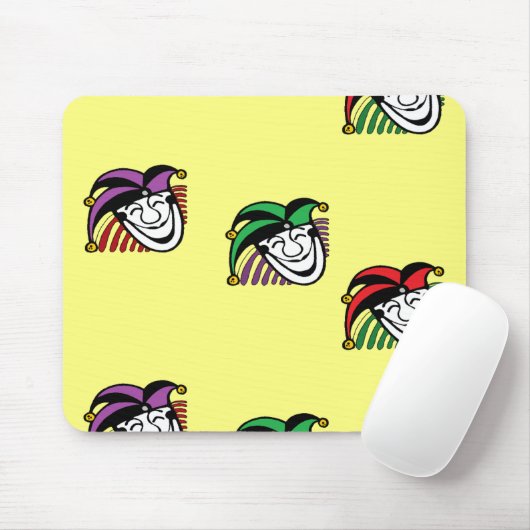 Joker farbige Hüte gelb Mousepad (Mit Mouse)