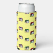 Joker farbige Hüte gelb Selters Dosenkühler (Seltzer Vorderseite)