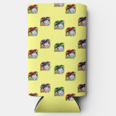 Joker farbige Hüte gelb Selters Dosenkühler (Vorderseite)