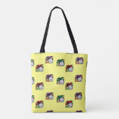 Joker farbige Hüte gelb Tasche (Rückseite)