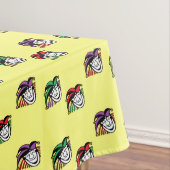 Joker farbige Hüte gelb Tischdecke (Beispiel)