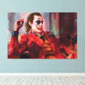 Joker Film Premium Wrapped Canvas (Gloss) Leinwanddruck (Insitu (Holzboden))