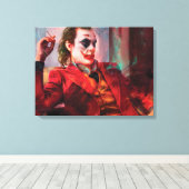 Joker Film Premium Wrapped Canvas (Gloss) Leinwanddruck (Insitu (Holzboden))
