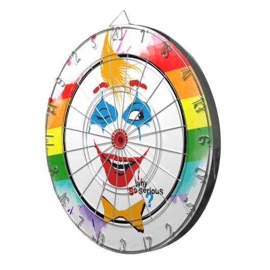 Joker gegenüber Creative Dart Board Dartscheibe (Vorderseite rechts)