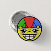Joker-Gesicht Button (Vorne & Hinten)