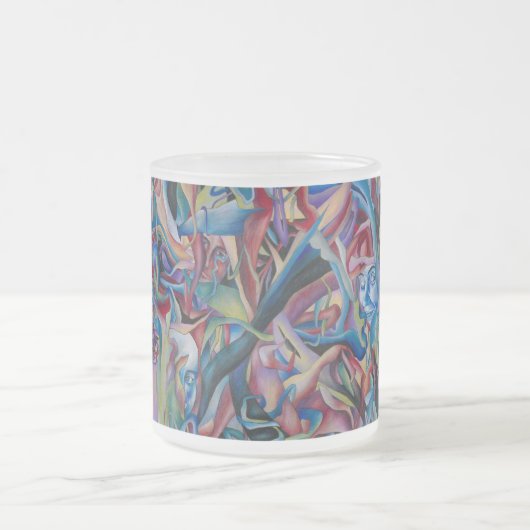 Joker-Gesichts-Tasse Mattglastasse (Mittel)