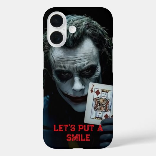Joker iPhone 16 Hülle (Rückseite)