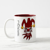 Joker-Karten-Kaffee-Tasse Zweifarbige Tasse (Links)