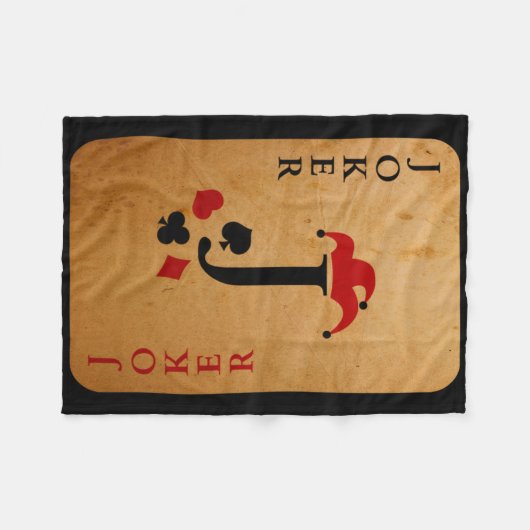 Joker-Kartenkostüm Halloween-Kartendecke Fleecedecke (Vorderseite (Horizontal))