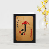 Joker-Kartenkostüm Halloween-Kartendecke Karte (Gelbe Blume)