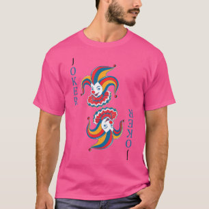 Joker Kartenspielen Einfache Kostüme - Vorderseite T-Shirt