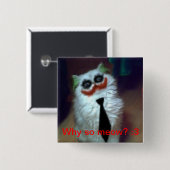 Joker-Katze Button (Vorne & Hinten)
