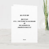 Joker-Katze Milliamperestunde Jongg Notecard Karte (Rückseite)