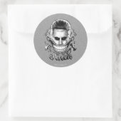 Joker-Lächeln der Selbstmord-Gruppe-| Runder Aufkleber (Tasche)