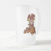 Joker-mattierte Bier-Tasse Mattglas Bierglas (VorderseiteRechts)
