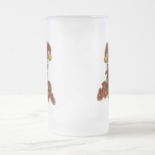 Joker-mattierte Bier-Tasse Mattglas Bierglas (Mittel)