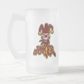 Joker-mattierte Bier-Tasse Mattglas Bierglas (Links)