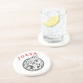 Joker Milliamperestunde Jongg Sandstein Untersetzer (Seite)