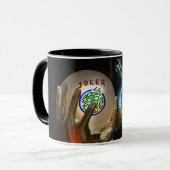 Joker Milliamperestunde Jongg und Drache-Tasse Tasse (Vorderseite Links)