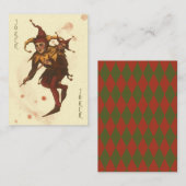 Joker mit Blutfarben, die die Karte anrufen (Vorne/Hinten)