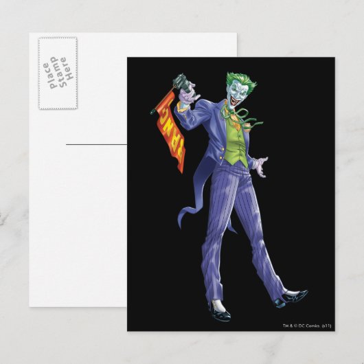 Joker mit Gewehr Postkarte (Vorne/Hinten)