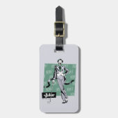 Joker mit Golfclub Gepäckanhänger (Vorderseite vertikal)