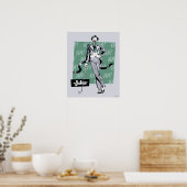 Joker mit Golfclub Poster (Küche)