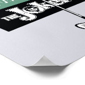 Joker mit Golfclub Poster (Ecke)