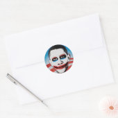 Joker Obama Runder Aufkleber (Umschlag)